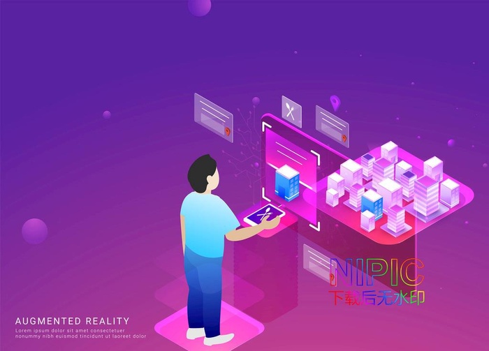 虚拟现实图片eps,ai矢量模版下载
