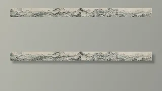 国画山水长卷图片