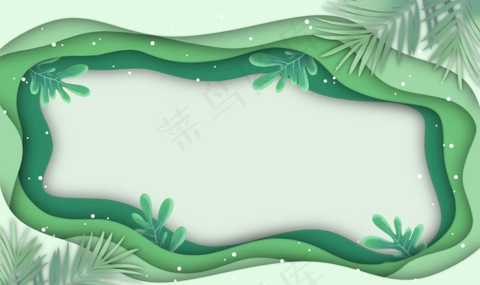 春天绿色背景图片psd模版下载