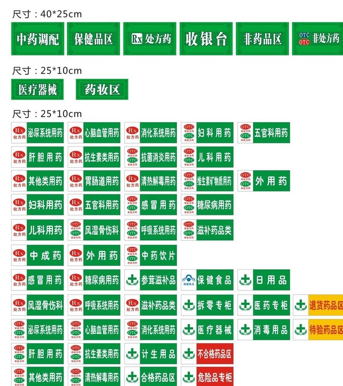 药店牌子图片cdr矢量模版下载