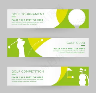 高尔夫横幅图片