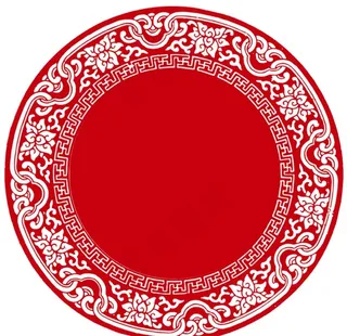 福剪影 祥云 中式边框 中国风图片