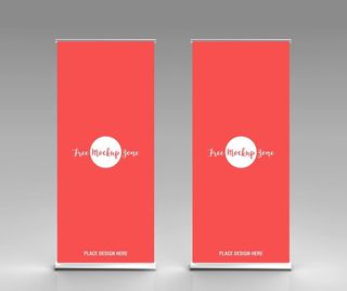 易拉宝样机图片