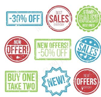 复古促销印章图片