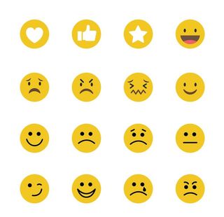 圆脸表情图标图片