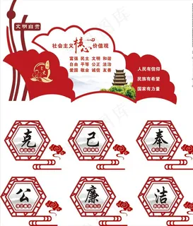社区展板 社区文化墙 社区图版图片