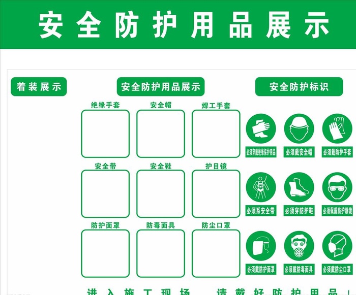 安全防护标识图片