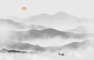 国画山水画 图片