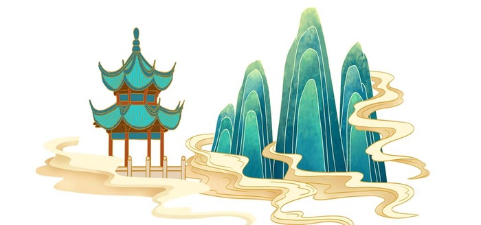 国潮建筑图片