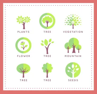 手绘森林背景图片