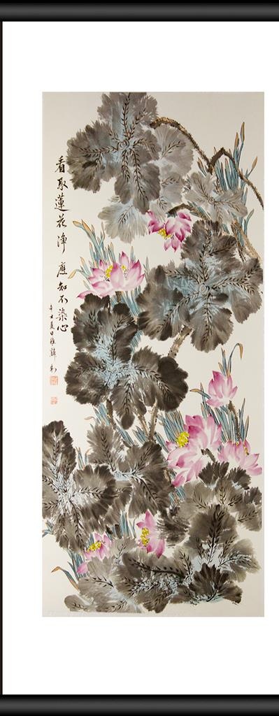 荷花图片(4711x11207)psd模版下载