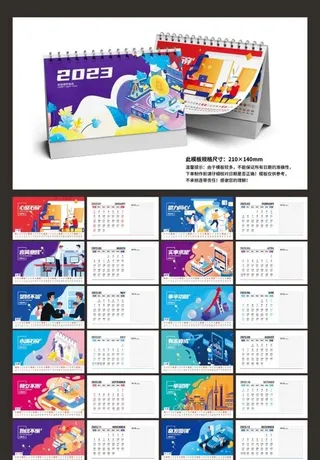 2023兔年台历图片