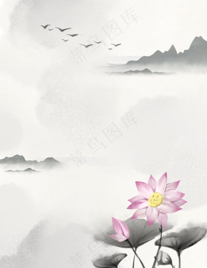 中国风背景图片(1024x1369)psd模版下载