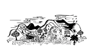 田园酿酒图图片