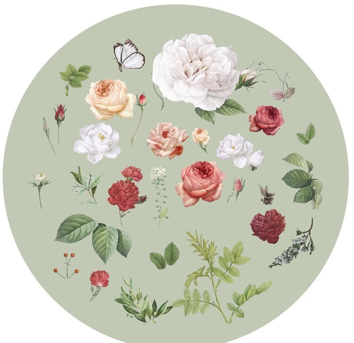 复古花 手绘花图片