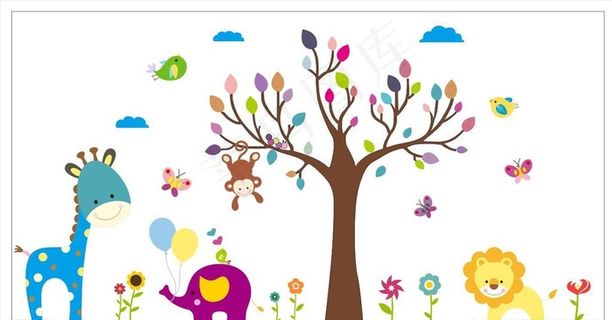 长颈鹿  卡通图片