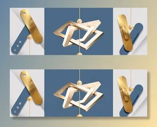 抽象几何图形装饰画图片