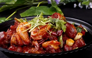 干锅蹄花虾图片