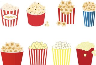 矢量爆米花图片