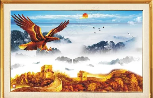 大展宏图-长城-海上日图片 大展宏图-长城-海上日图片