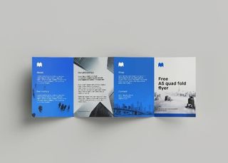 四折页样机图片