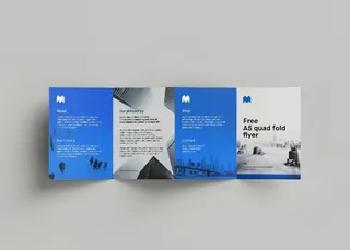 四折页样机图片