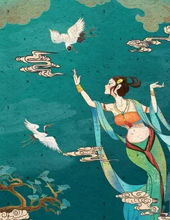 敦煌飞天图图片