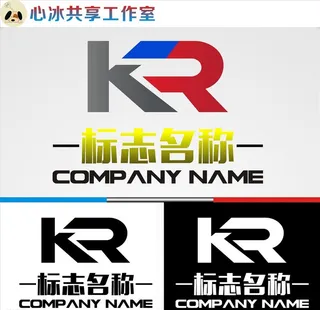 KR字母LOGO图片