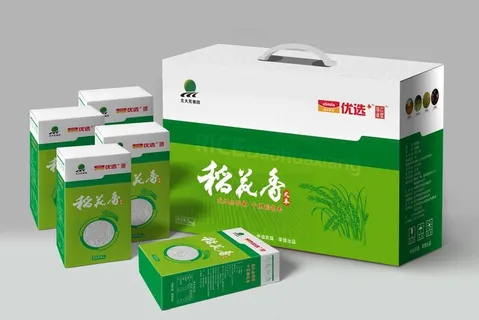 稻花香大米包装盒样机图片 稻花香大米包装盒样机图片