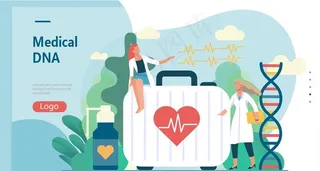 医疗健康医生研究DNA基因科技图片