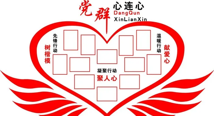 党群连心墙  形象墙图片cdr矢量模版下载