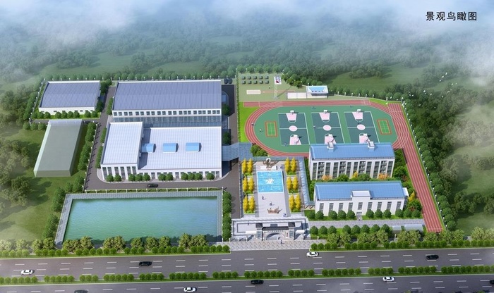 厂房鸟瞰图图片
