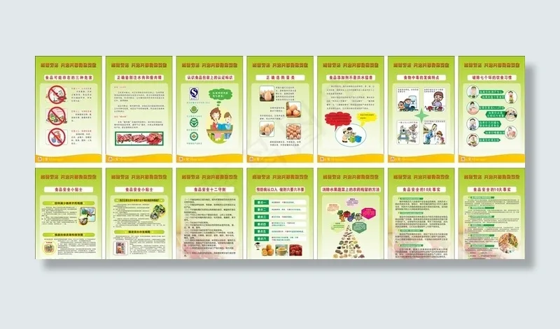 食品安全展板图片cdr矢量模版下载