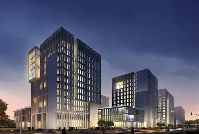 商业中心建筑效果图图片(4000x2826)psd模版下载