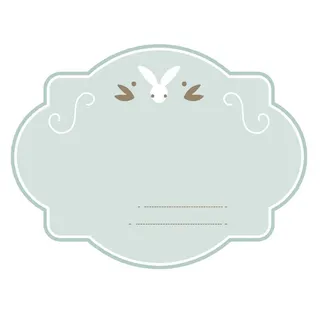 小清新简约标签图片