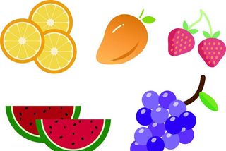 水果卡通矢量图图片