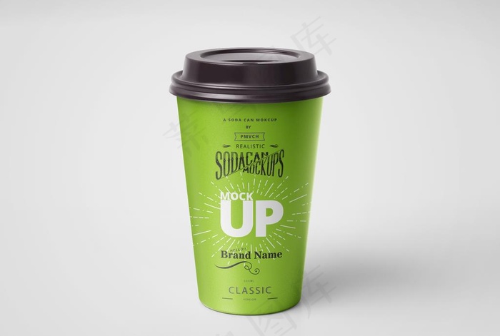 奶茶杯样机图片psd模版下载