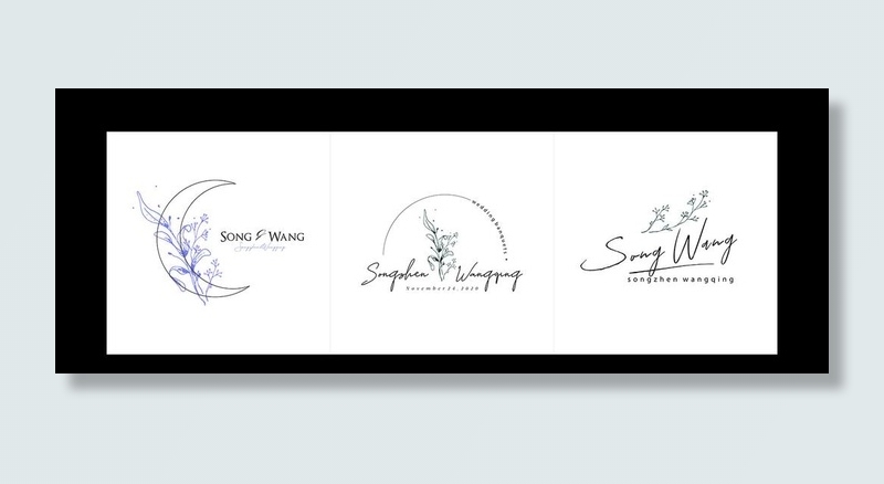 ins 韩系logo设计图片