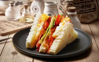 三明治美食甜品图片