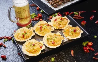 铁板烤扇贝图片