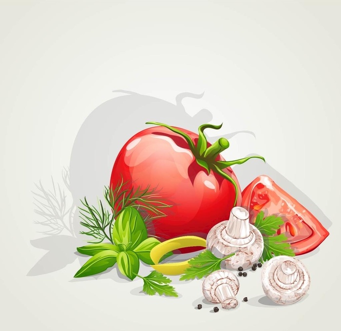 精美蔬菜插画矢量素材图片