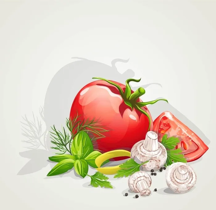 精美蔬菜插画矢量素材图片