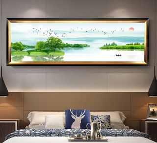 风景卧室装饰画图片