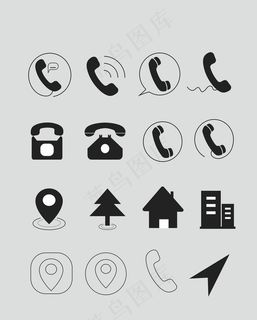 电话地址常用图标icon图标图片