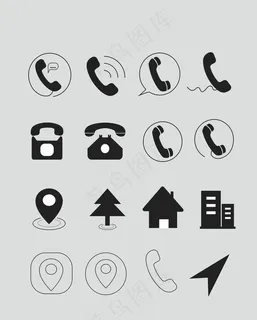 电话地址常用图标icon图标图片