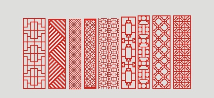矢量缕空图形图片cdr矢量模版下载