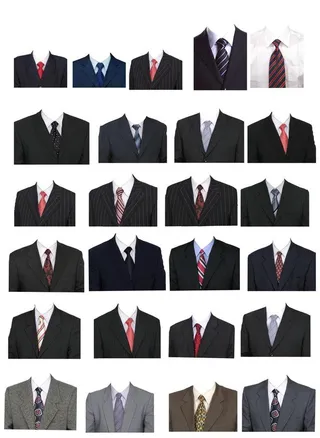 男西装 证件照素材图片