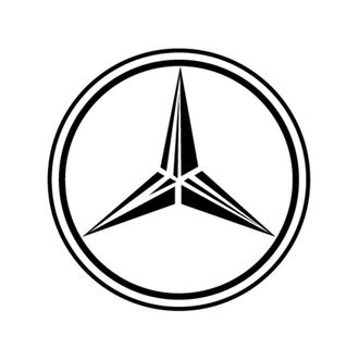 奔驰车标 矢量Logo 线稿标图片
