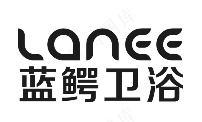 蓝鳄lanee卫浴家装logo图片cdr矢量模版下载