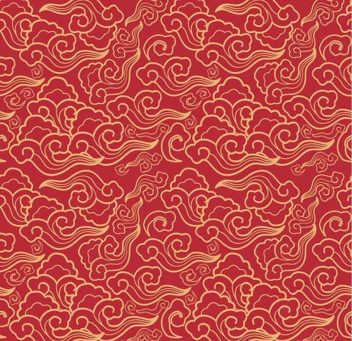 中式云纹图片ai矢量模版下载